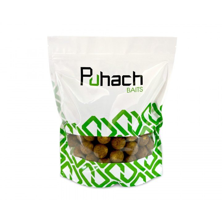 Puhach Baits Natural Line Shelf Life Boilies 24 mm 1 kg -  Sweetcorn (Кукурудза)