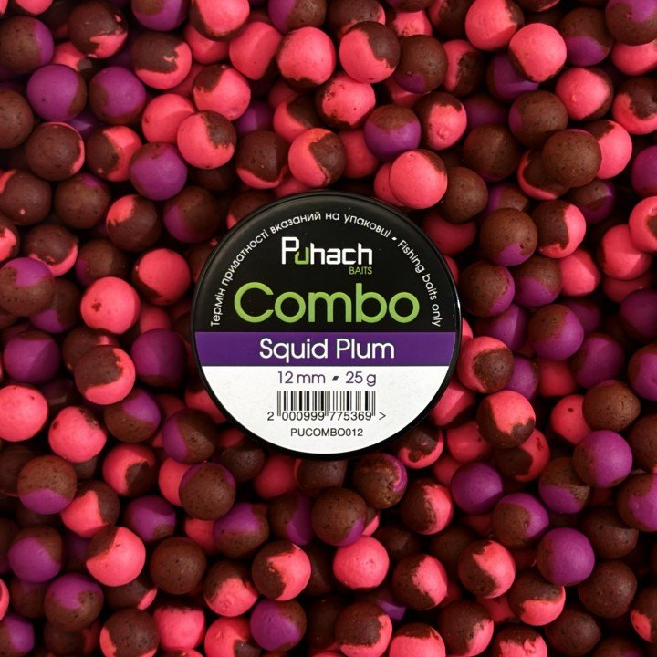 Puhach Baits Combo 12 mm - Squid Plum (Кальмар/Слива)