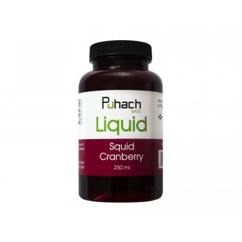Puhach Baits Liquid 250 ml - Squid Сranberry (Кальмар/Журавлина)