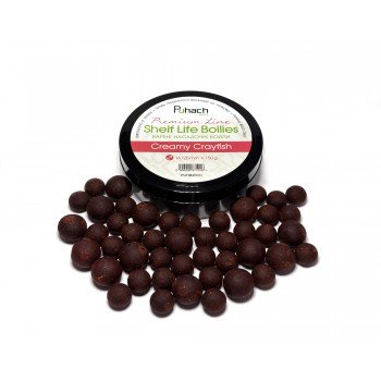 Варені насадочні бойли Puhach Baits Premium Line Shelf Life Boilies 16/20 mm - Сreamy Сrayfish (Вершковий рак)