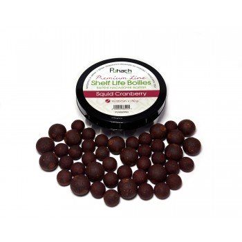 Варені насадочні бойли Puhach Baits Premium Line Shelf Life Boilies 16/20 mm - Squid Сranberry (Кальмар/Журавлина)