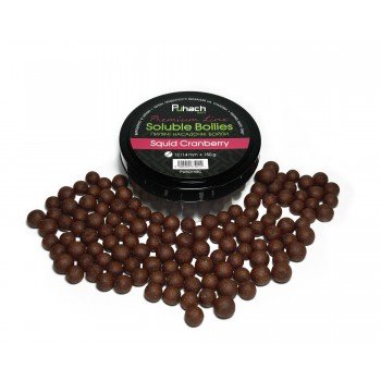 Пилячі насадочні бойли Puhach Baits Premium Soluble Boilies 12/14 mm - Squid Cranberry (Кальмар/Журавлина)