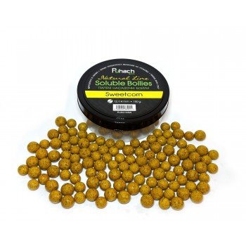 Пилячі насадочні бойли Puhach Baits Natural Line Soluble Boilies 12/14 mm - Sweetcorn (Кукурудза)