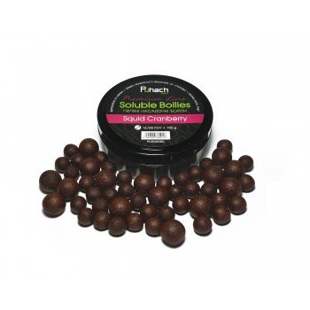 Пилячі насадочні бойли Puhach Baits Premium Soluble Boilies 16/20 mm - Squid Cranberry (Кальмар/Журавлина)