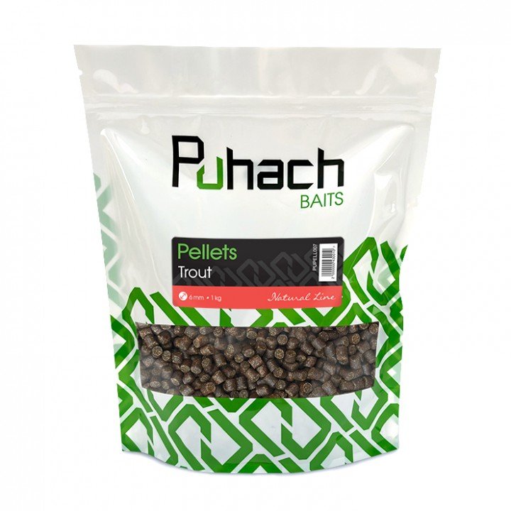 Puhach Baits Natural Line Pellets 1 kg - Trout 6 mm