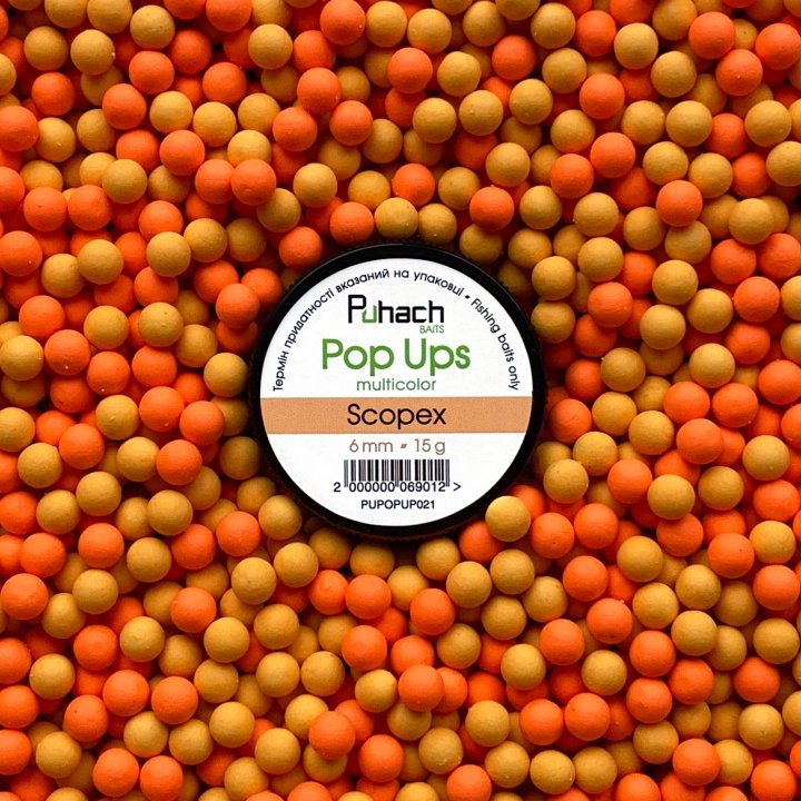 Puhach Baits Pop Ups 6 mm Multicolor - Scopex (Вершкове печиво)