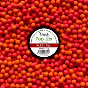 Puhach Baits Pop Ups 6 mm Multicolor - Robin Red