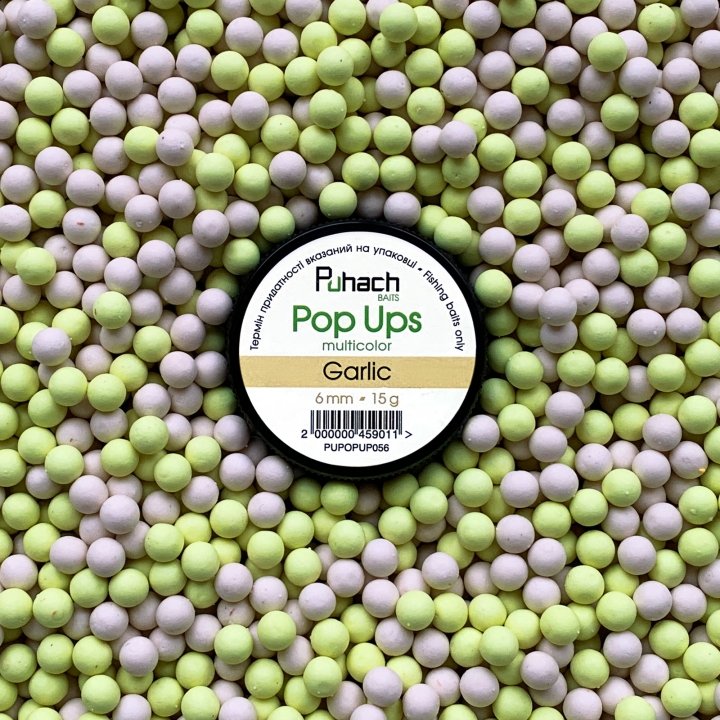 Puhach Baits Pop Ups 6 mm Multicolor - Garlic (Часник)