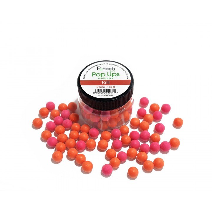 Puhach Baits Pop Ups 8 mm Multicolor - Krill