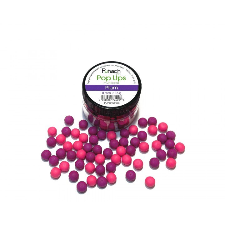 Puhach Baits Pop Ups 8 mm Multicolor - Plum (Слива)