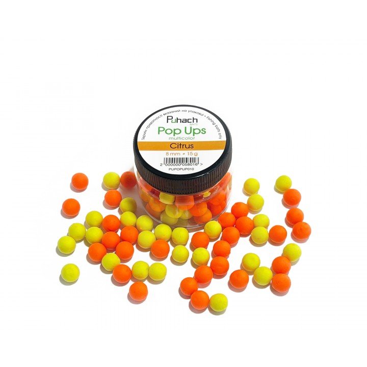 Puhach Baits Pop Ups 8 mm Multicolor - Citrus (Цитрус)