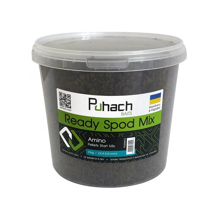 Puhach Baits Ready Spod Mix – Amino Pellets Start Mix (3/4.5/6 mm) 4 kg