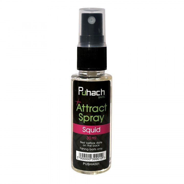 Puhach Baits +Attract Spray 30 ml - Squid (Кальмар)
