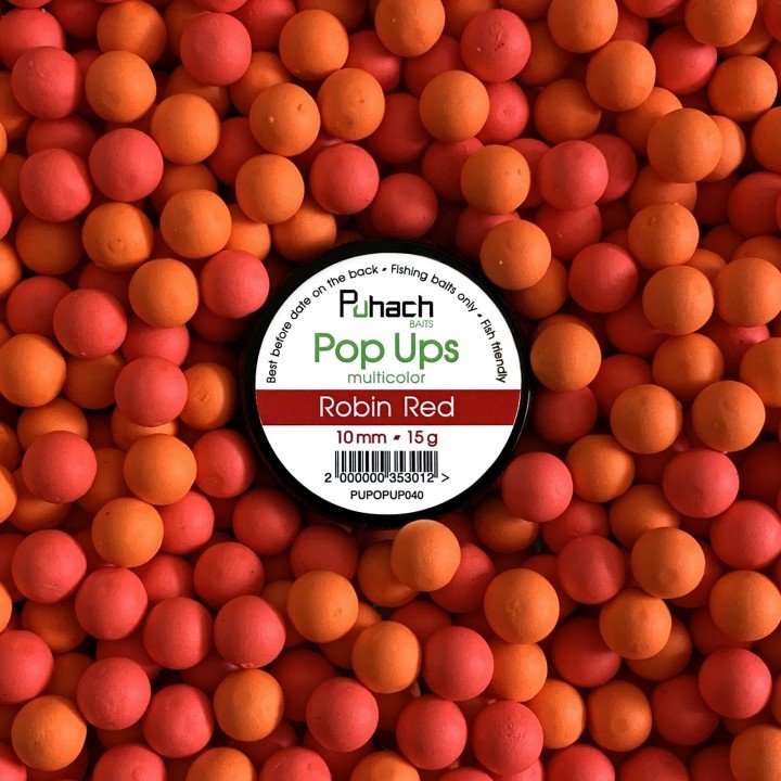 Puhach Baits Pop Ups 10 mm Multicolor - Robin Red