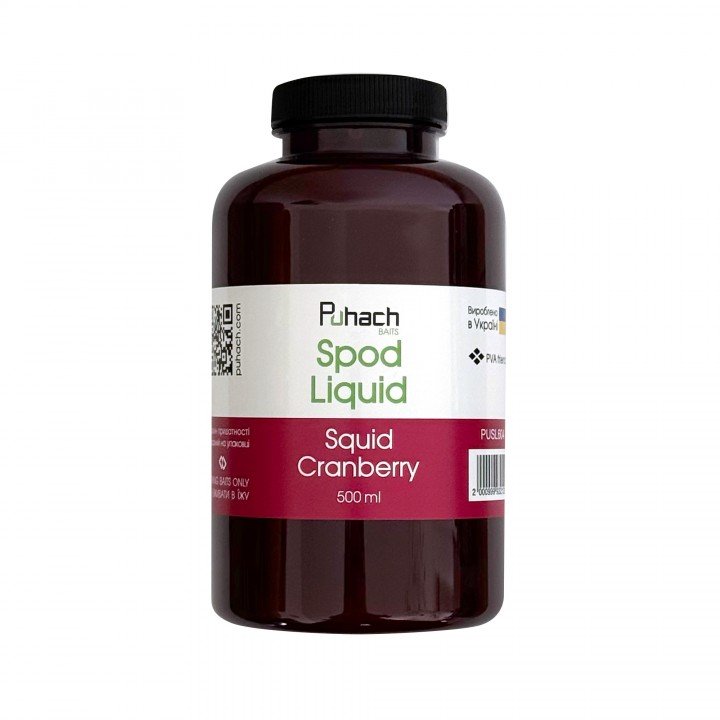 Puhach Baits Spod Liquid 500 ml - Squid Сranberry