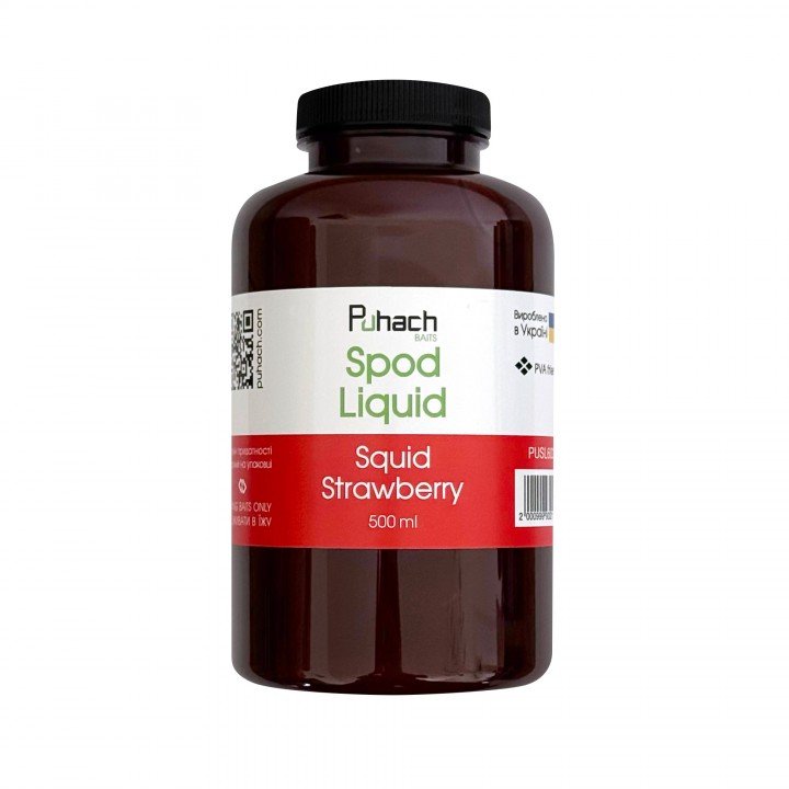 Puhach Baits Spod Liquid 500 ml - Squid Strawberry