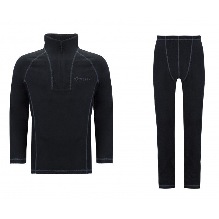 Термобілизна Viverra Soft Warm ZIP Black XXXL