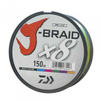 Шнур Daiwa J-Braid X8 0,06mm-150m MULTI COLOR (12755-006)