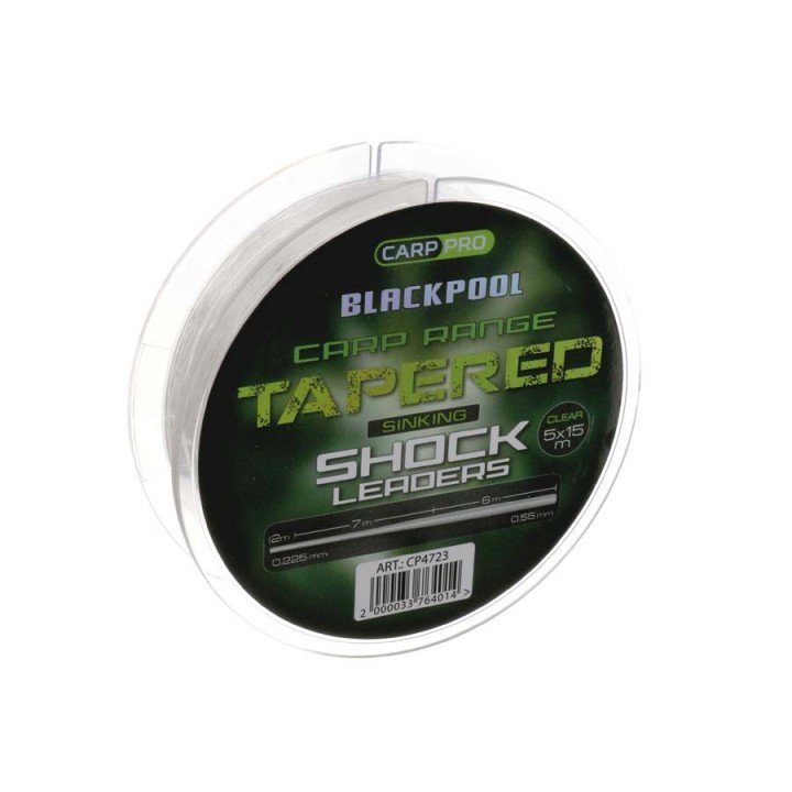 Конусний монолідер Carp Pro Blackpool Carp Tapered Leaders 0.225-0.55мм