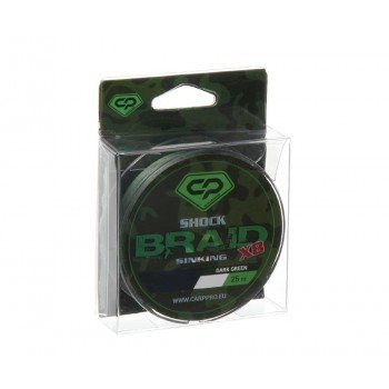 Шок-лідер Carp Pro Diamond Shock Braid PE X8 0.16мм 25м Dark Green