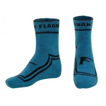 Шкарпетки термотрекінгові Flagman Extra Heat Merino Wool Midle Blue 42-43 M