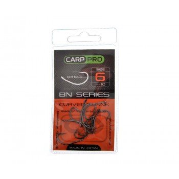 Гачки Carp Pro Black Nickel Curved Shank №6 Гачки Carp Pro Black Nickel Curved Shank №6