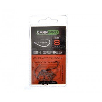 Гачки Carp Pro Black Nickel Curved Shank №8 Гачки Carp Pro Black Nickel Curved Shank №8