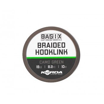 Повідковий матеріал Korda Basix Braided Hooklink Camo Green 18lb 10м