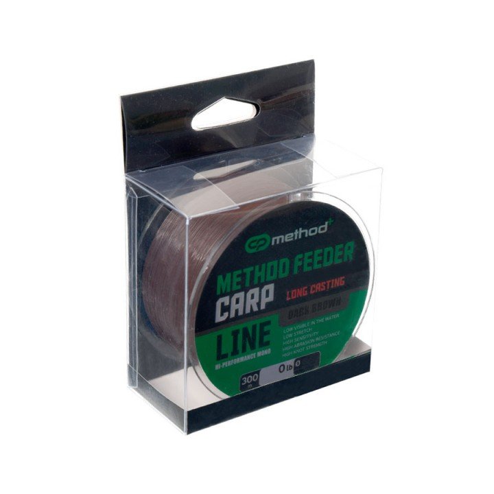 Жилка Carp Pro Method+ Method Feeder Carp Dark Brown 300м 0.28мм