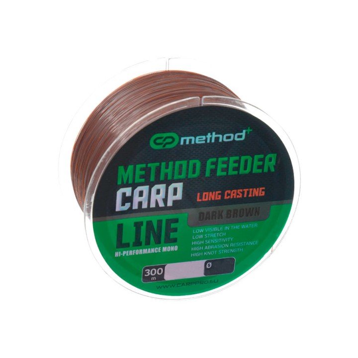 Жилка Carp Pro Method+ Method Feeder Carp Dark Brown 300м 0.35мм