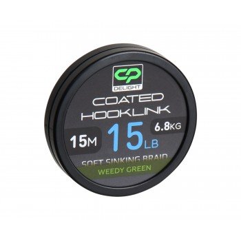 Повідцевий матеріал в оболонці Carp Pro Deligth Soft Coated Hooklink Weedy Green 15м 15lb