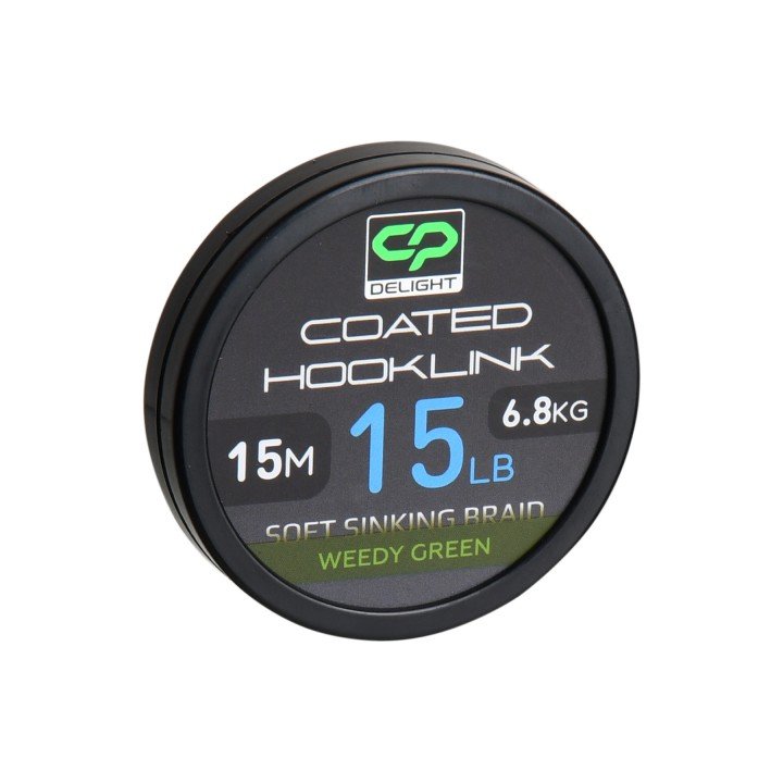 Повідцевий матеріал в оболонці Carp Pro Deligth Soft Coated Hooklink Weedy Green 15м 15lb