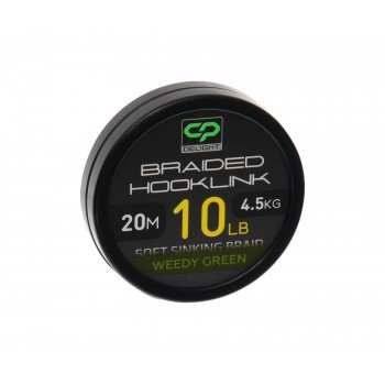 Повідцевий матеріал без оболонки Carp Pro Deligth Soft Braided Hooklink Weedy Green 20м 10lb