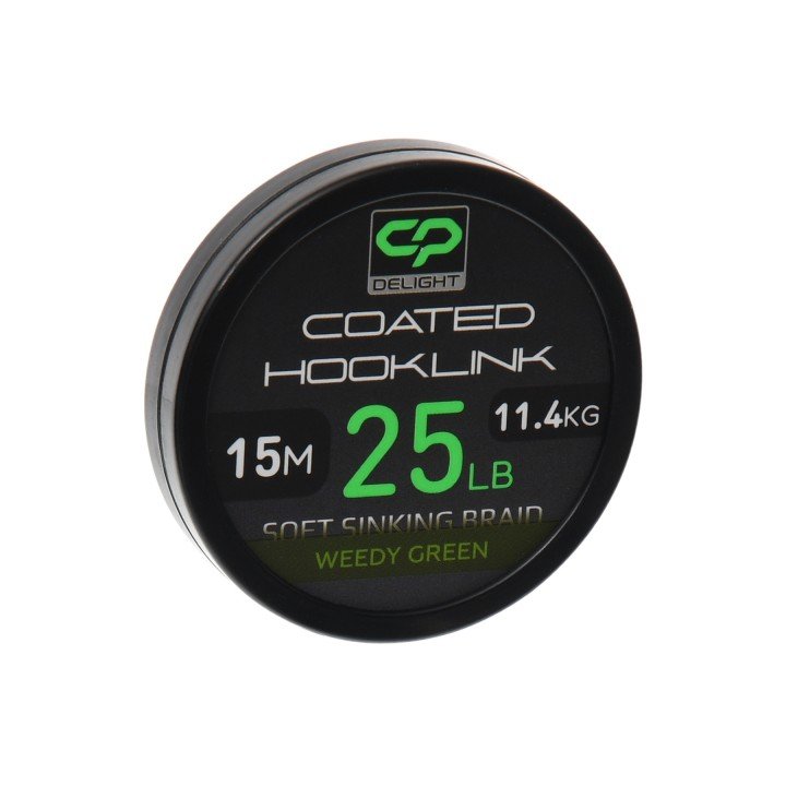 Повідцевий матеріал в оболонці Carp Pro Deligth Soft Coated Hooklink Weedy Green 15м 25lb