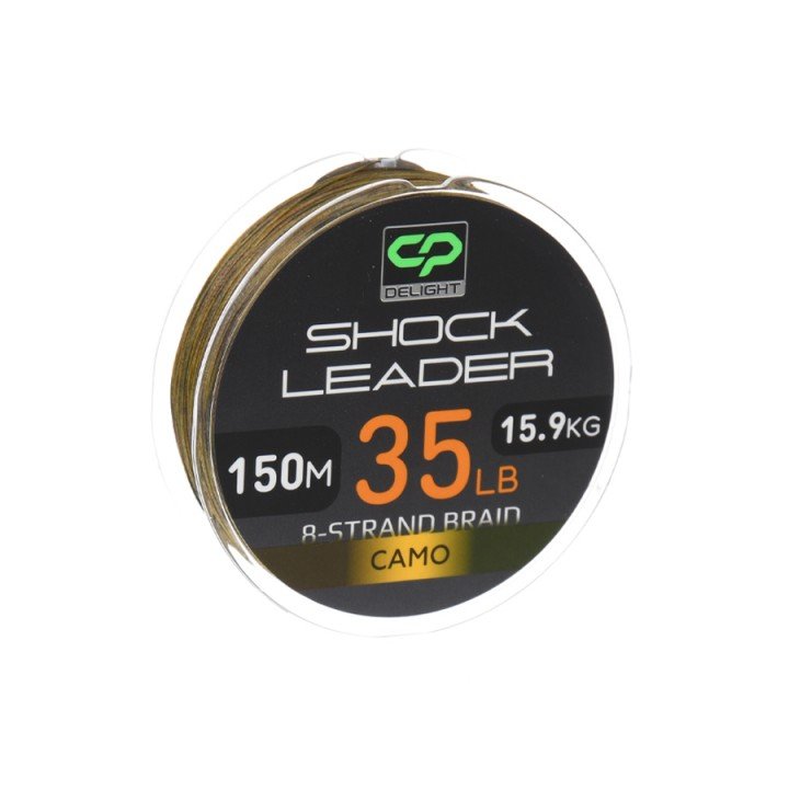 Шок-лідер Carp Pro Delight Shock Leader Х8 Camo 150м 35lb