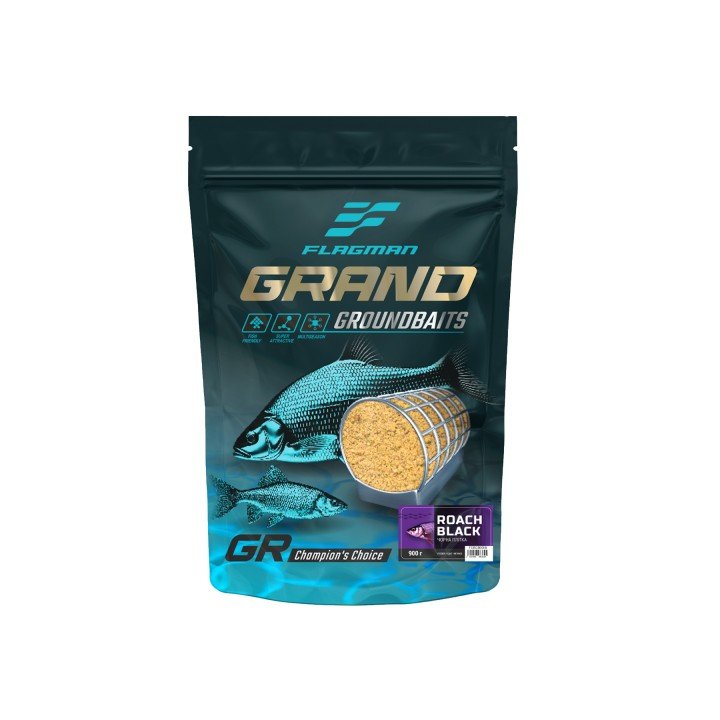 Прикормка Flagman Grand Roach Black 900г