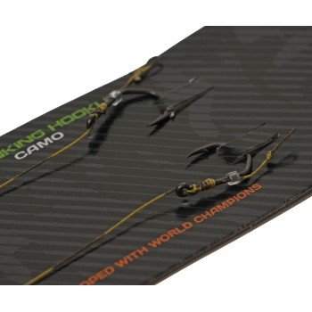 Готовий повідець Carp Pro Camo Hooklink 25см 25 lb PTFE Wide Gape Сapture №8