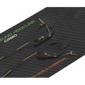 Готовий повідець Carp Pro Camo Hooklink 15см 25lb PTFE Wide Gape In-turned №6
