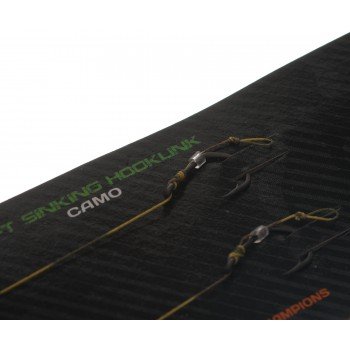 Готовий повідець Carp Pro Camo Hooklink 15см 25lb PTFE Wide Gape Сapture №10