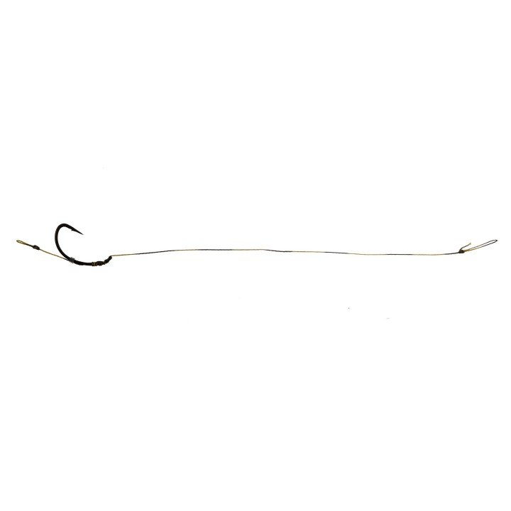 Готовий повідець Carp Pro Camo Hooklink 15см 25lb PTFE Curved Shank №6