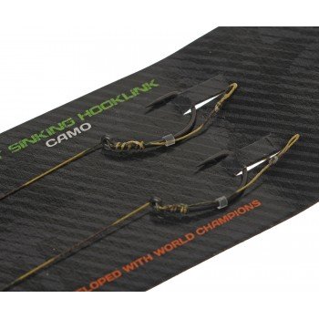 Готовий повідець Carp Pro Camo Hooklink 15см 25lb PTFE Curved Shank №6