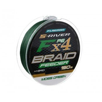 Шнур 21 S-River PE Braid Hybrid F4 Feeder 150м Moss Green 0.12мм