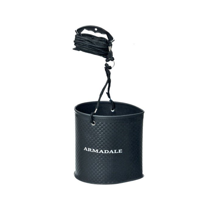 Вiдро для води з мотузкою кругле Flagman Armadale EVA Bucket With Rope 8х20см